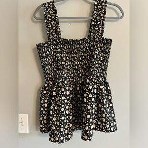 Floral Smocked Tank Top